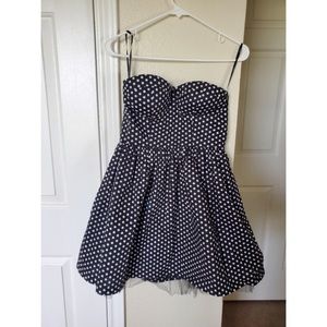 Black and White Polk A Dot Dress